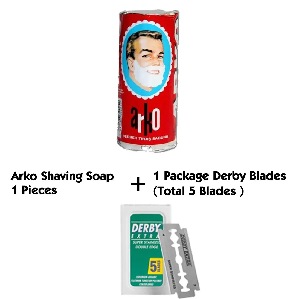 Arko бритвенное мыло Дерби лезвие прямая бритва крем для бритья Безопасная