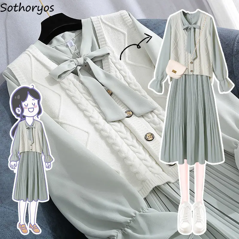 Женский Повседневный костюм однобортный Кардиган составного кроя с V-образным