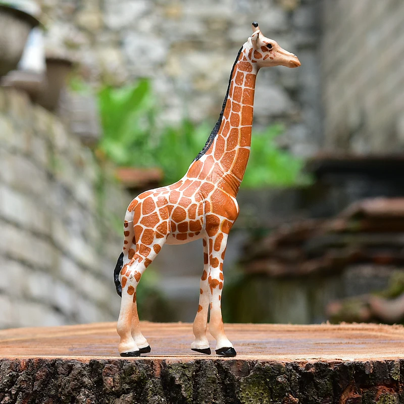 

Giraffe Simulation Animal Model декор Doll Wildlife Solid Environmental Protection Plastic Ornaments Children's Toys рождество