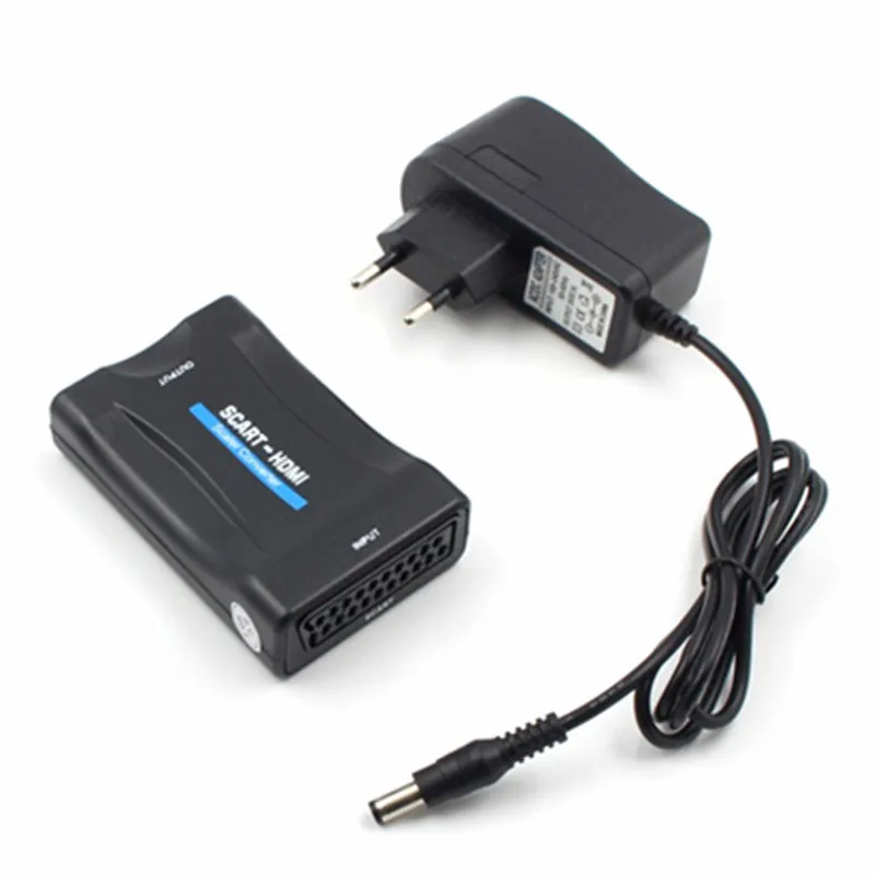 1080P SCART К HDMI совместимым видео аудио кабели высококлассный конвертер AV адаптер