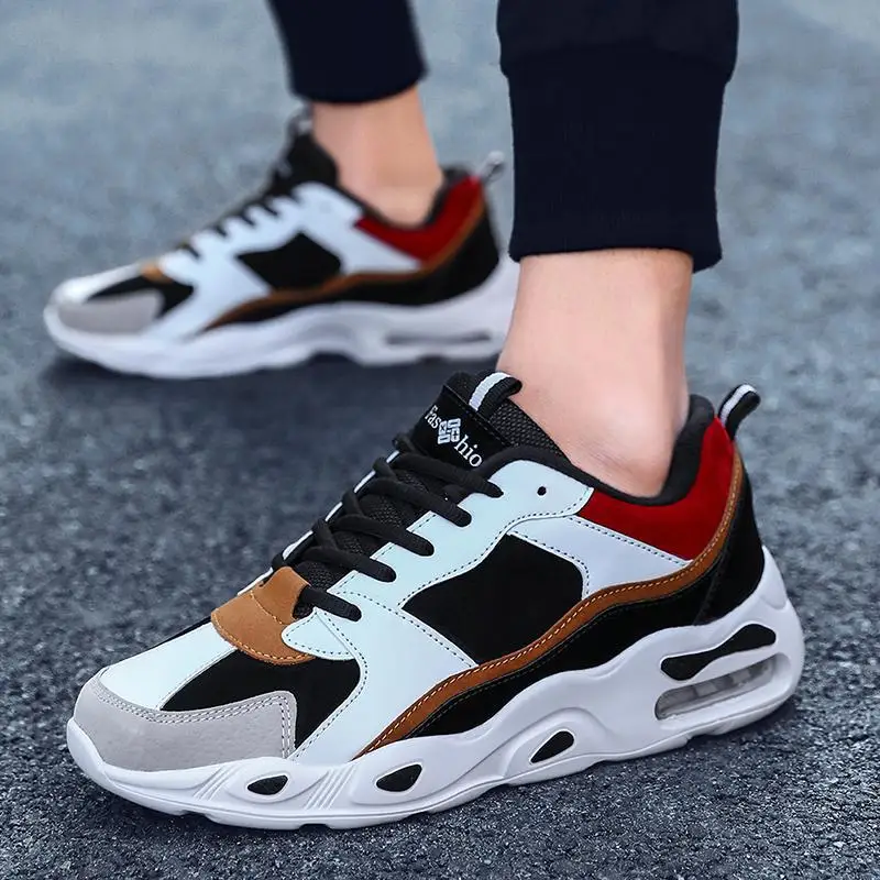 

Men Casual Shoes Outdoor Comfortable Men's Breathable Fashion Mixed Colors Man Sneakers Leather Shoes Zapatillas Hombre