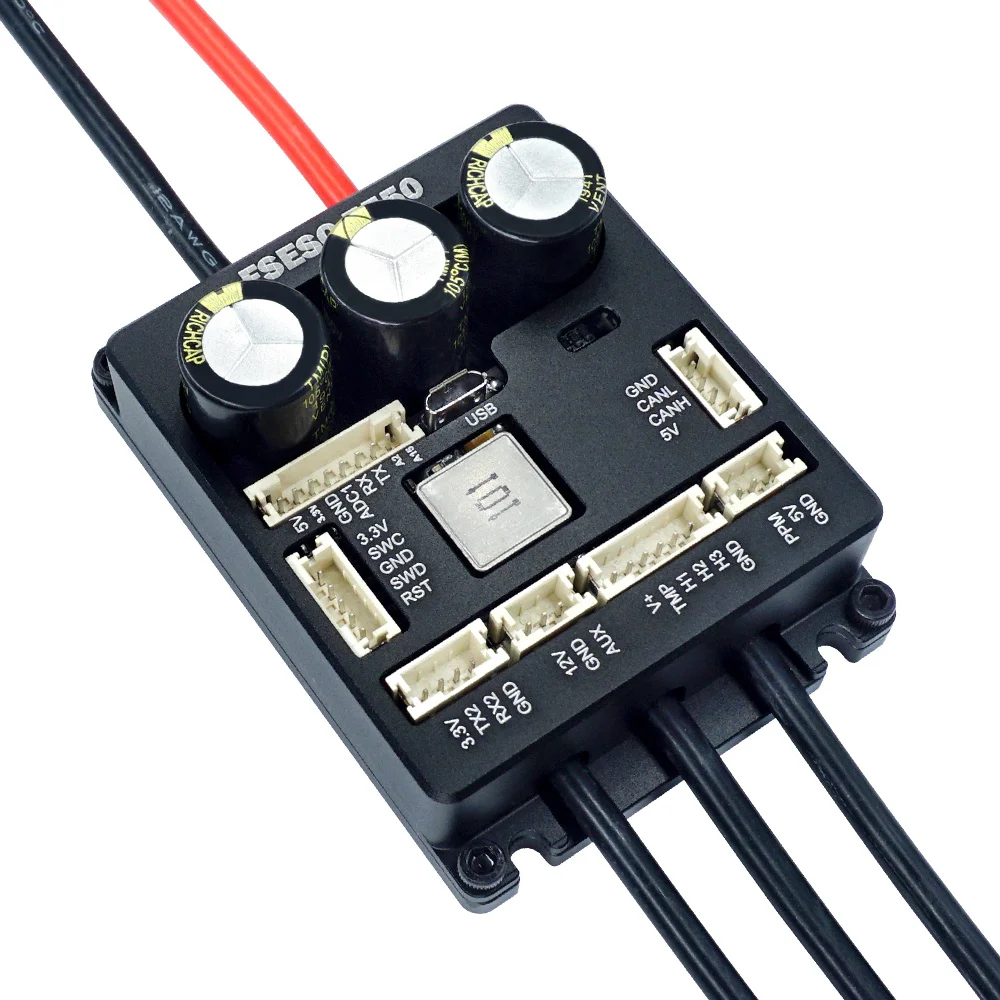 Новый контроллер электродвигателя Flipsky 160A 75V с двойным ESC FSESC 7550 совместим VESC 6 для