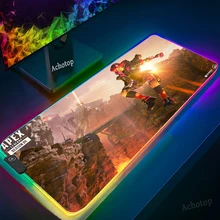 RGB Big MousePad XXL Gamer Rubber Pad Gaming LED Mat Mouse to Keyboard Laptop Computer Speed Mice Mouse Desk Mats Apex legends