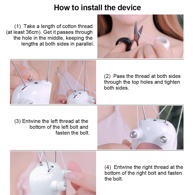 

USB Women Hair Remover LED Light Cotton Thread Epilator Shaver Lady Depilator Female Hair Remover Face Body Beauty Care Tools