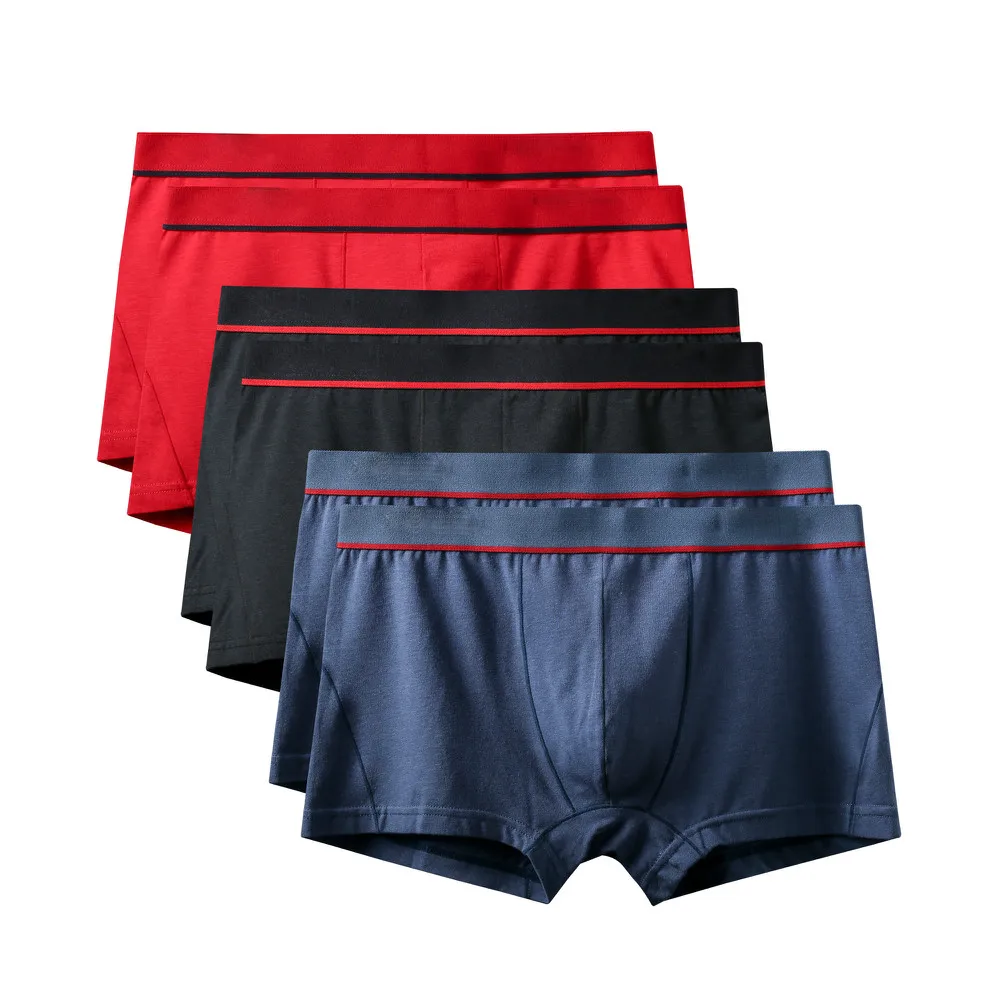 6Pcs A0582 Mix A33 6 шт./лот, новинка, высокое качество, Mr трусы, модные, сексуальные, брендовые, U выпуклые трусы, мужские, размера плюс, боксеры, шорты, большой размер, нижнее белье - Цвет: 6Pcs A0582 Mix A33