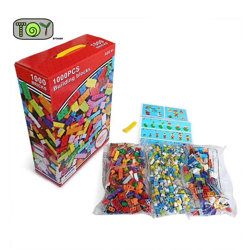 1000 шт. строительные блоки мой мир детская игрушка Творческий красочные кирпичики
