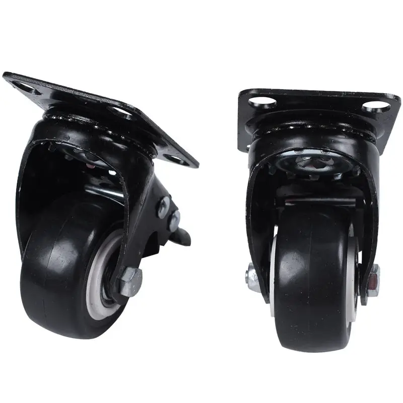 4 шт сверхмощные 200 кг 50 мм Поворотные Колесики Тележки резиновые колесики для