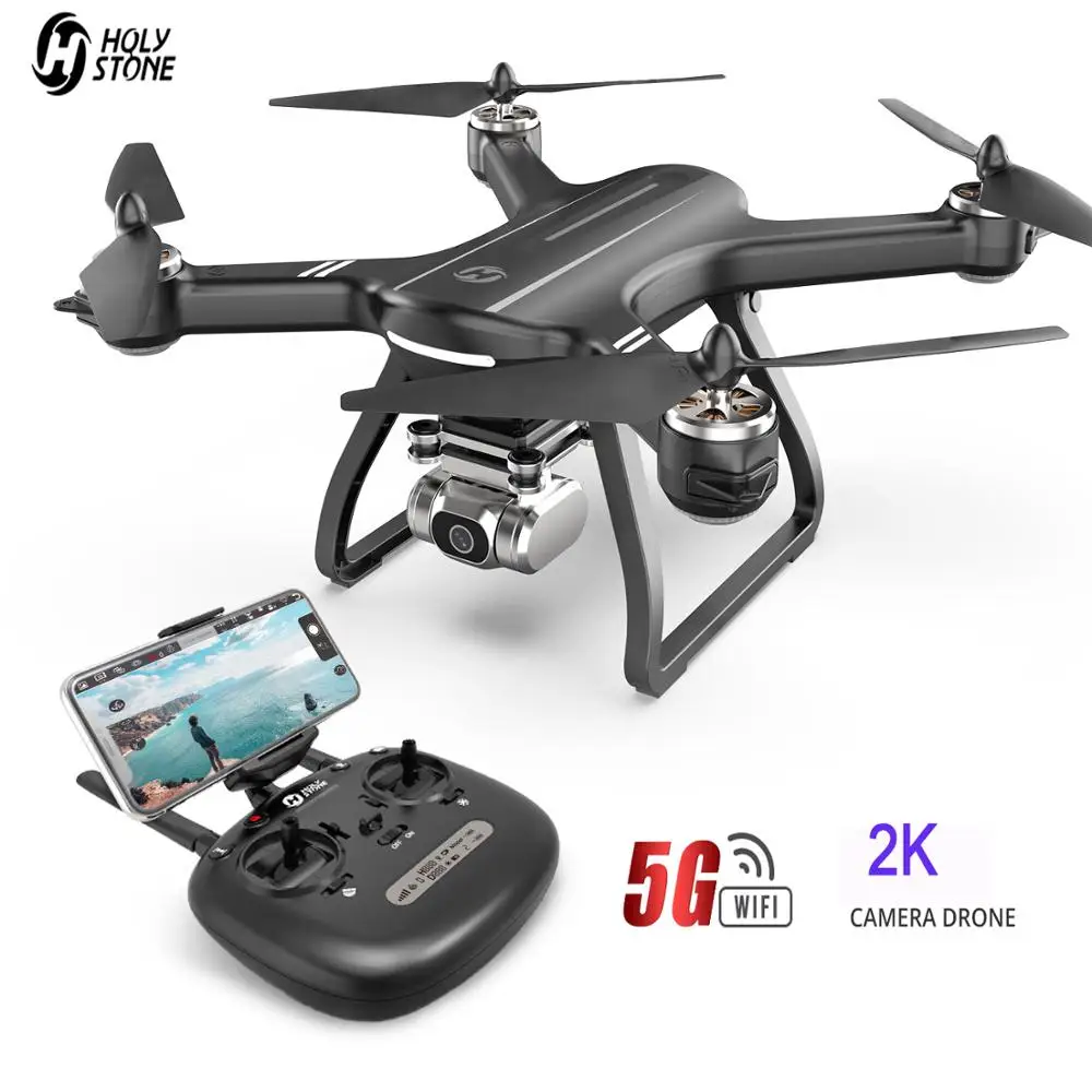 Профессиональный Дрон Holy Stone HS700D 2K FHD камера GPS 5 ГГц Wi Fi FPV видео Радиоуправляемый