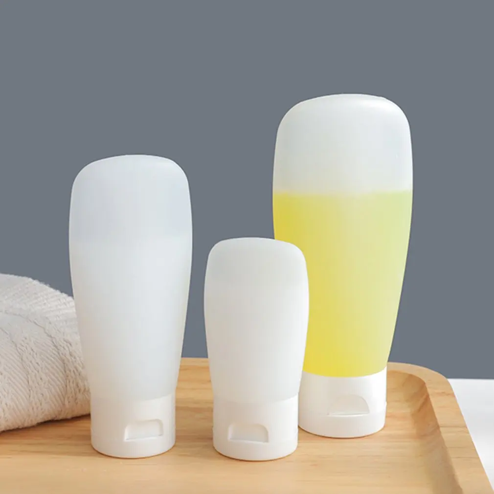 Портативный Гибкий легко сжимать силиконовая дорожная бутылка очищающее