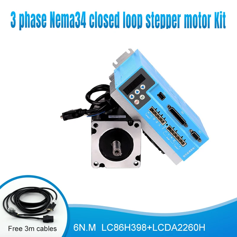 Nema34 220V 150V ~ 230VAC 6N.M 86mm 1000rpm сервопривод шаг замкнутый цикл мотор и шаговый Драйвер