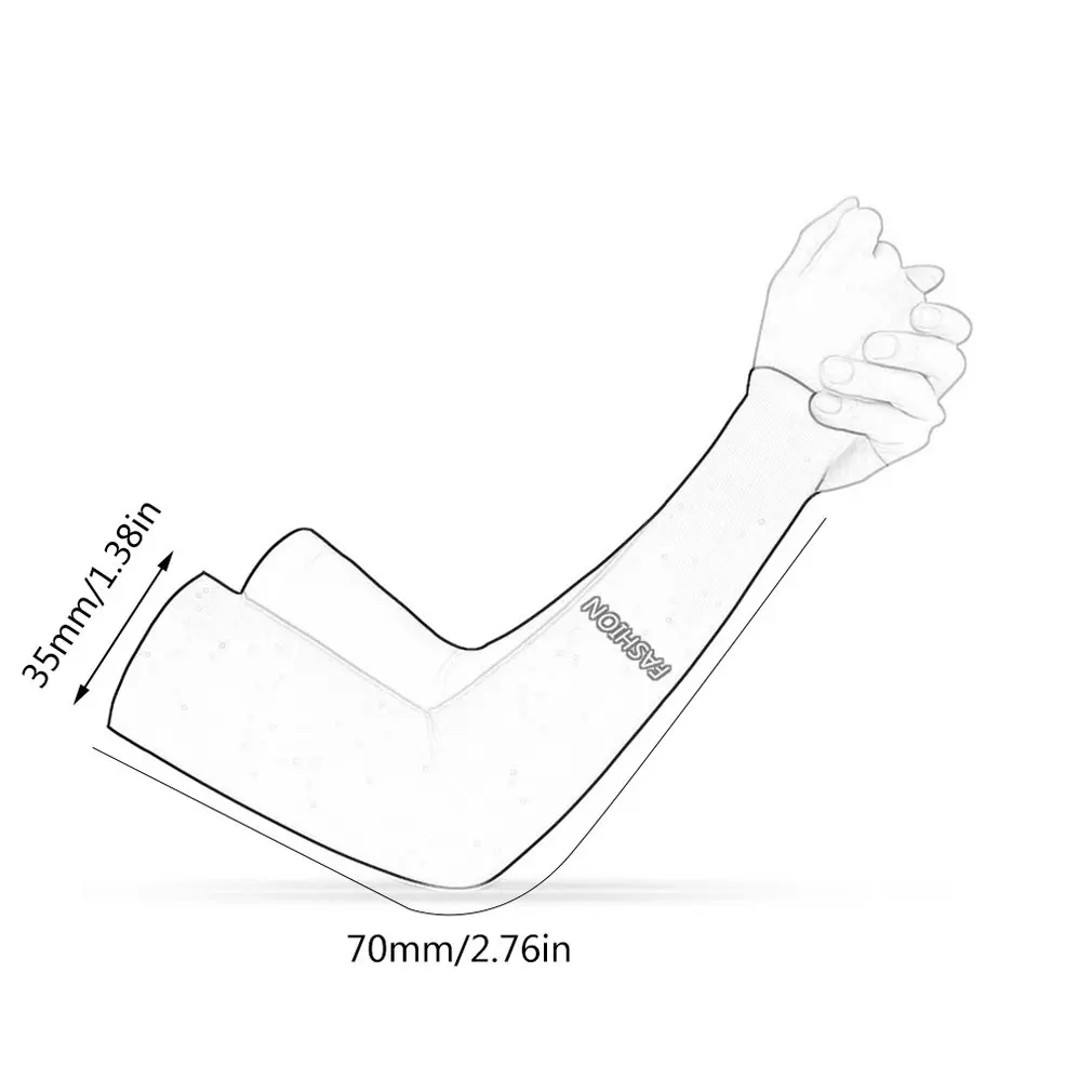

Ice Silk Arm Sleeves Sunscreen Sleeve Summer Men And Women Gloves Outdoor Riding Military Training Drive Korean Arm Sleeves