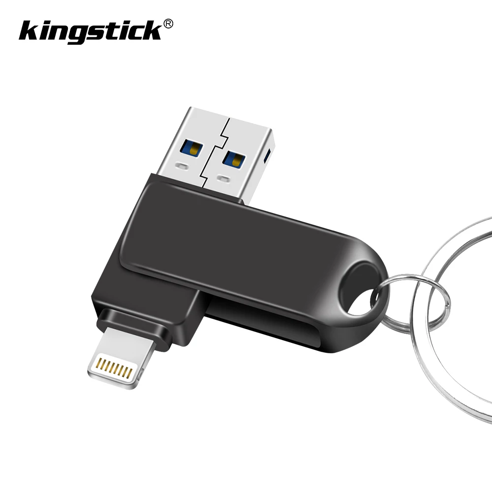 

USB Flash Drive For iPhone X/8/7/7 Plus/6/6s/5/SE/ipad 2 IN 1 Pen Drive Memory Stick 16GB 32GB 64GB 128GB Pen drive usb 3.0
