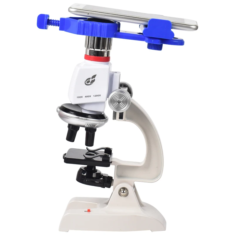 

Бинокулярный микроскоп со светодиодной подсветкой, биологический микроскоп для обучения, студентов, научных экспериментов с зажимом для с...