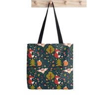 2021 shopper dreamy forest tote bag painted women harajuku shopper handbag girl shoulder shopping bag lady canvas bag