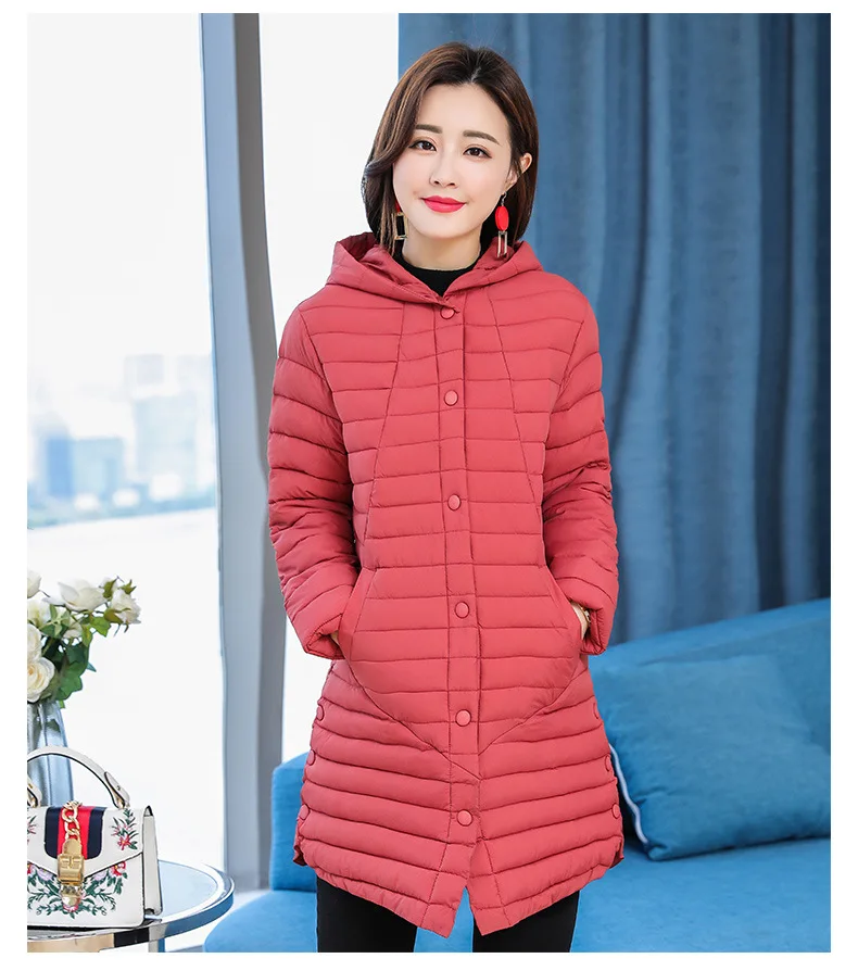 AliExpress New Style down Jacket Cotton-padded Clothes Women's Slimming WOMEN'S Dress Cotton-padded Jacket Thin Slim Fit Mi