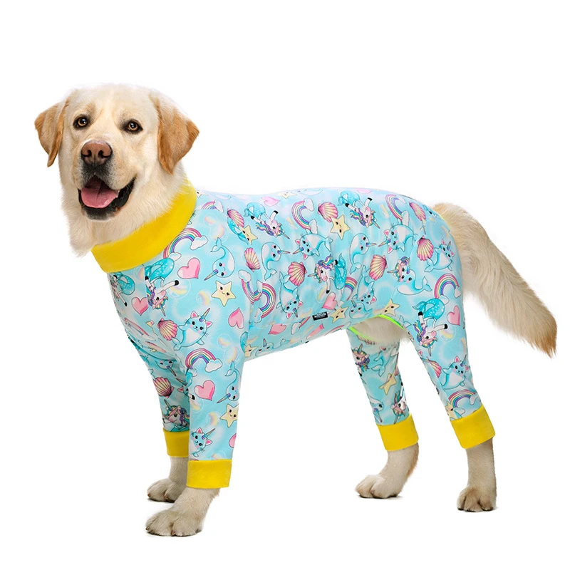 

Cartoon Print Pajamas For Dogs Cotton Jumpsuit Dog Female Dog Clothes For Large Dogs Dog Suit Boy Overalls For Dogs Pet Products