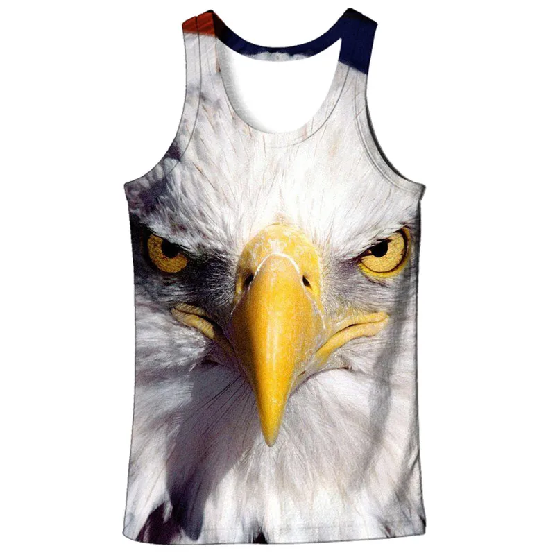 3D лысый орел печать забавный мужской жилет|Майки| |