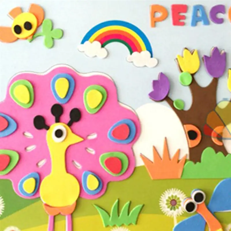 10 шт толщина 1 мм EVA пены Бумага s ручной работы из пеноматериала листов губка DIY