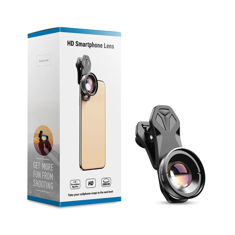 

APEXEL 30-80mm Super Macro Lens Mobile Phone Camera Lens HD Optic Macro Lentes for iPhone 7 8 XR xs huawei xiaomi All smartphone