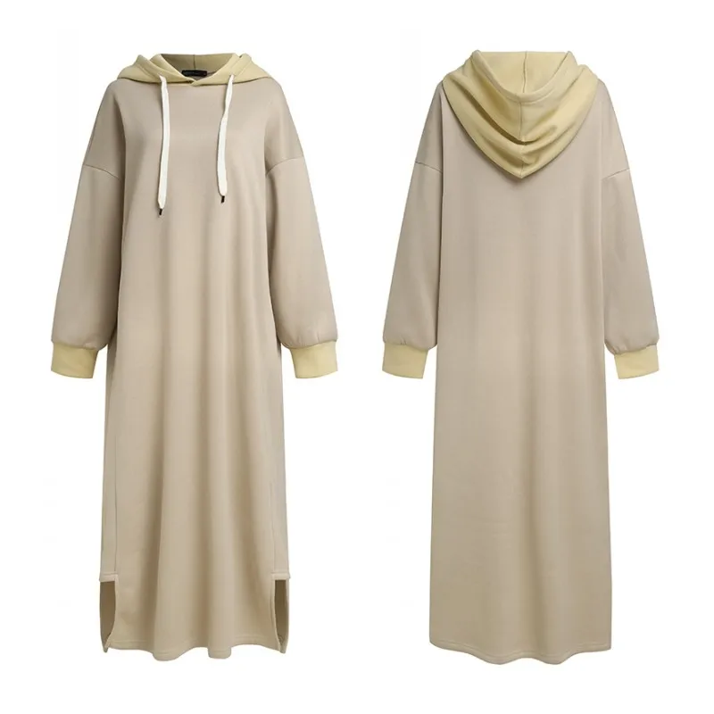 Элегантные женские толстовки с капюшоном ZANZEA Осень 2022 платье длинным рукавом