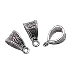 WYSIWYG 10 шт. 14x7x7 мм подвесные бусины амулет зажим бусины под зажим античное серебро застежка ожерелье соединитель бусины под зажим