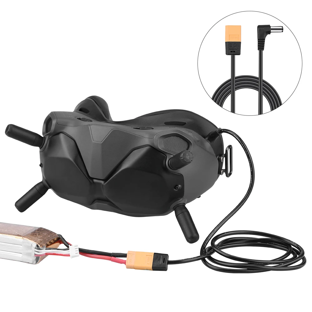 

1Pcs Wear-resistant Anti-aging and Toughness Power Cable XT60 Plug Power Supply Cable for DJI FPV Goggles V2