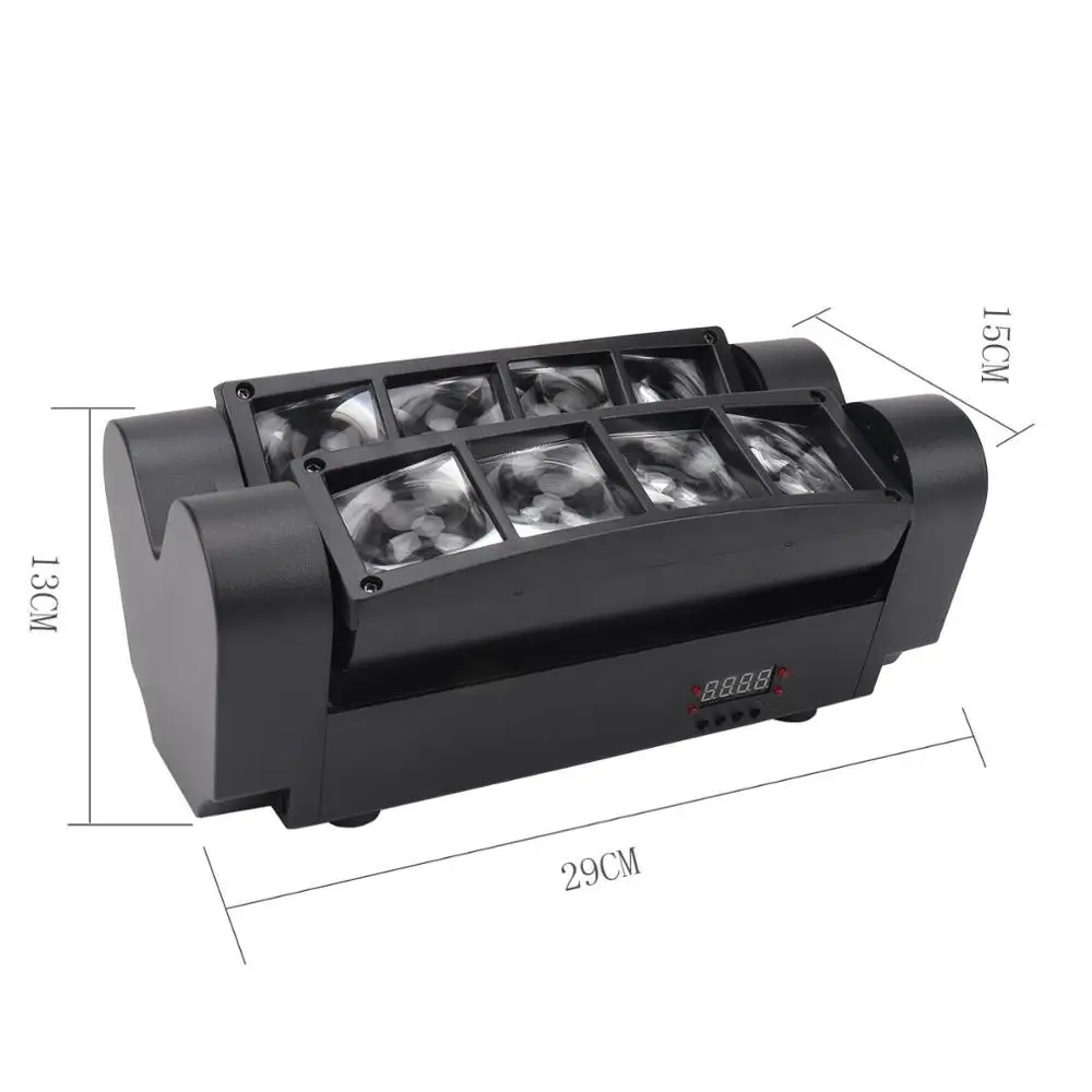 Миниатюрный светодиодный светильник 8x6 Вт луч паука с движущейся головкой