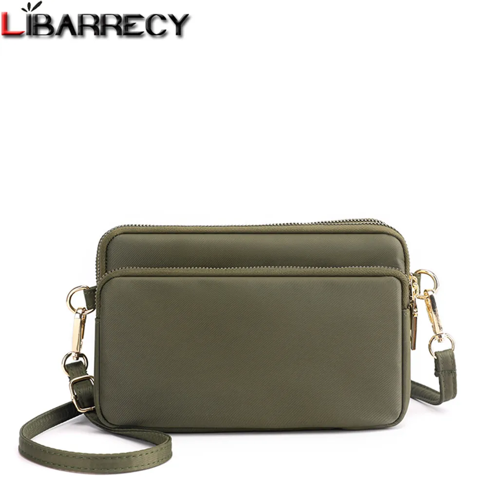 

New Style Multi-zipper Designer Ladies Shoulder Bag High Quality Nylon Women's Wallet Fashion Design Women Crossbody Bags Bolsos