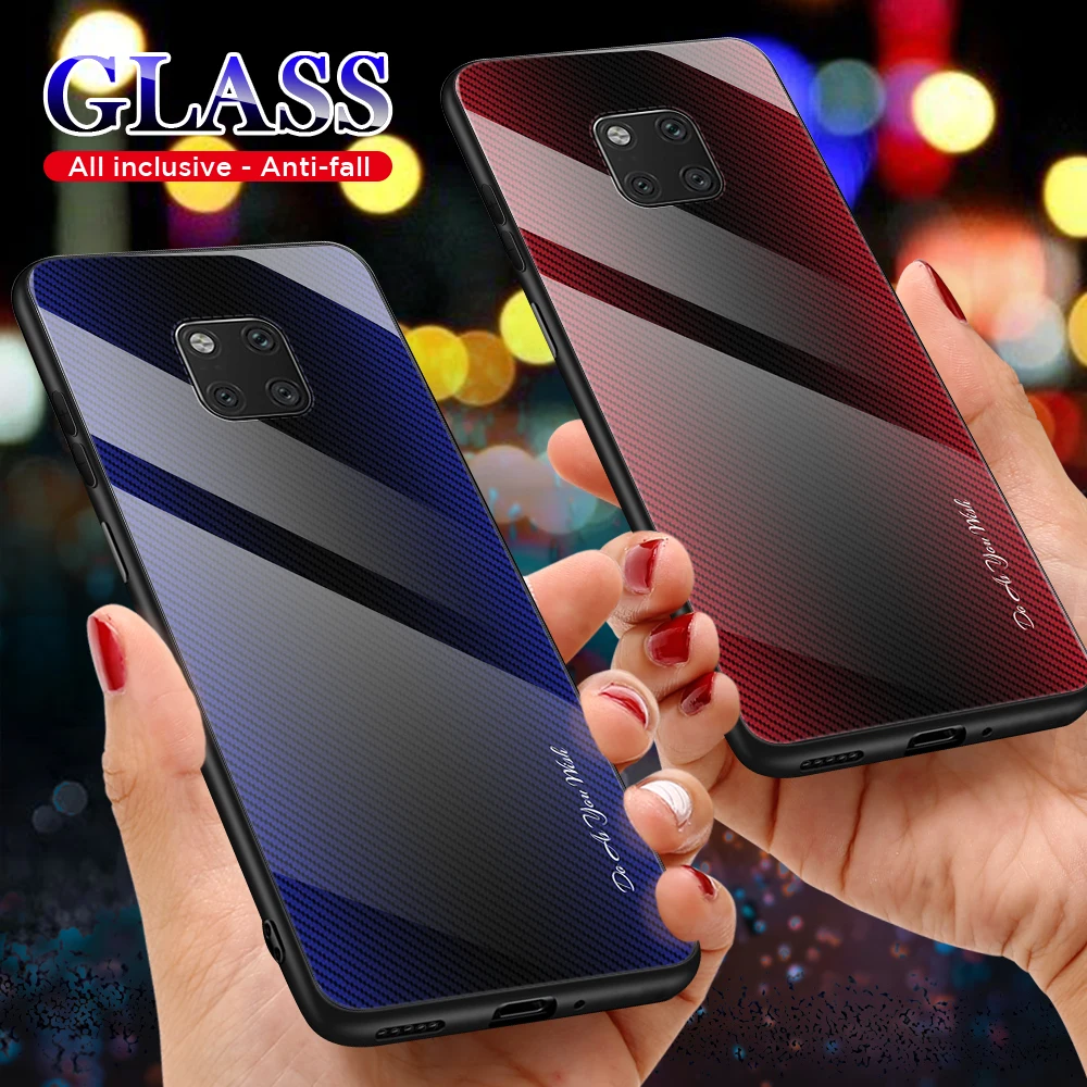 Глянцевый чехол из закаленного стекла для huawei Honor P20 20 10 P Smart Z Y9 Y7 Y6 Nova 5i 5 mate 30 Prime Lite