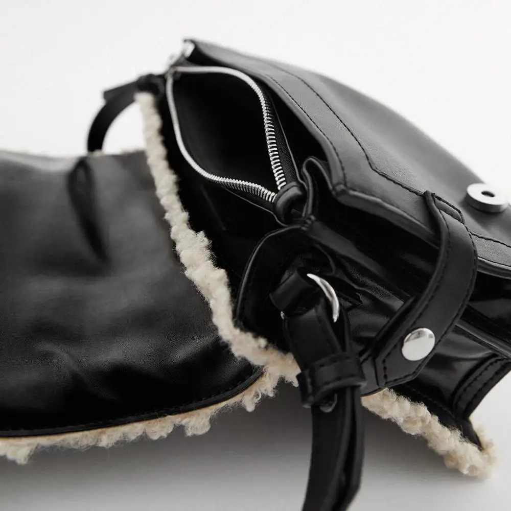 

Ins Fashion Small Square Bag For Women 2021 New Crossbody Bag Women Mini Handbags Package Female Pack Lambswool Cross Body Bag