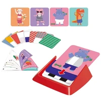 48 challenges dressing jigsaw changing clothes puzzle space thinking card logical training game educational toys for children