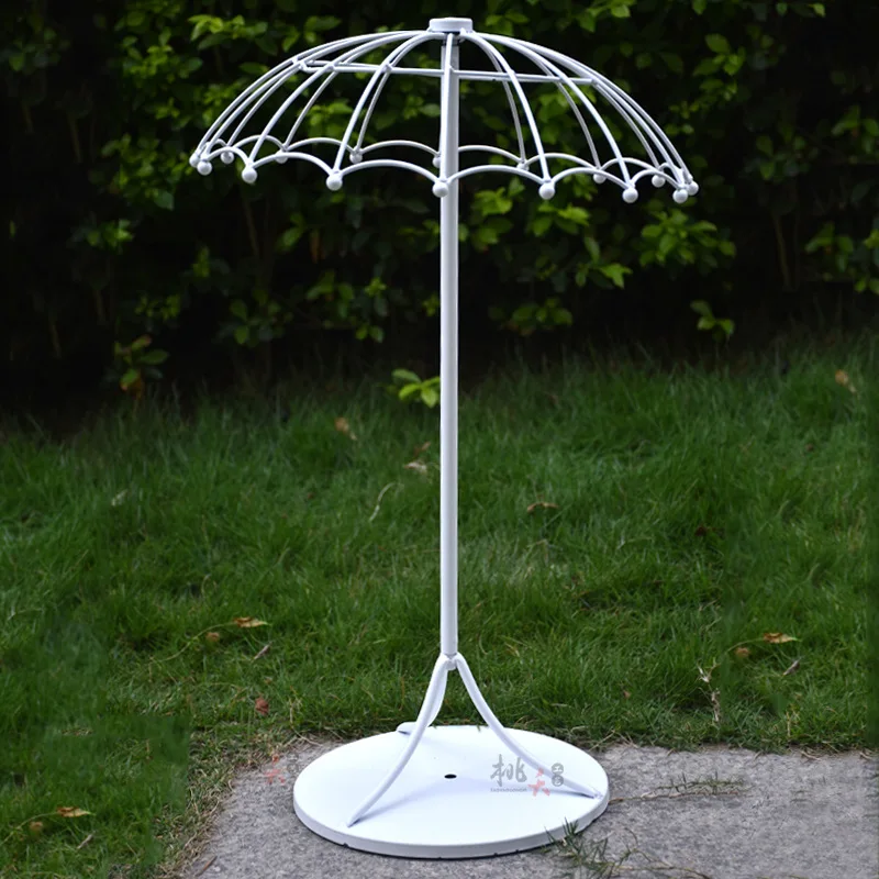 

10pcs Gold/White Small umbrella Flower Stand Wedding Road Lead