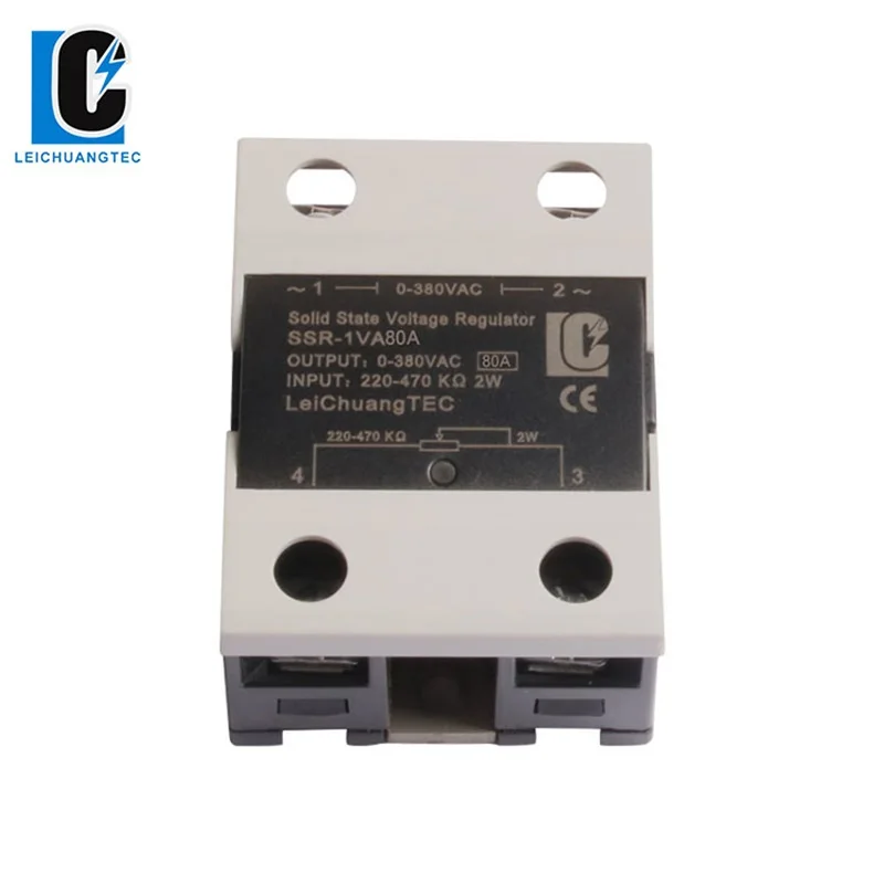 Однофазный твердотельный регулятор напряжения SSVR 80 А типа ва потенциометра