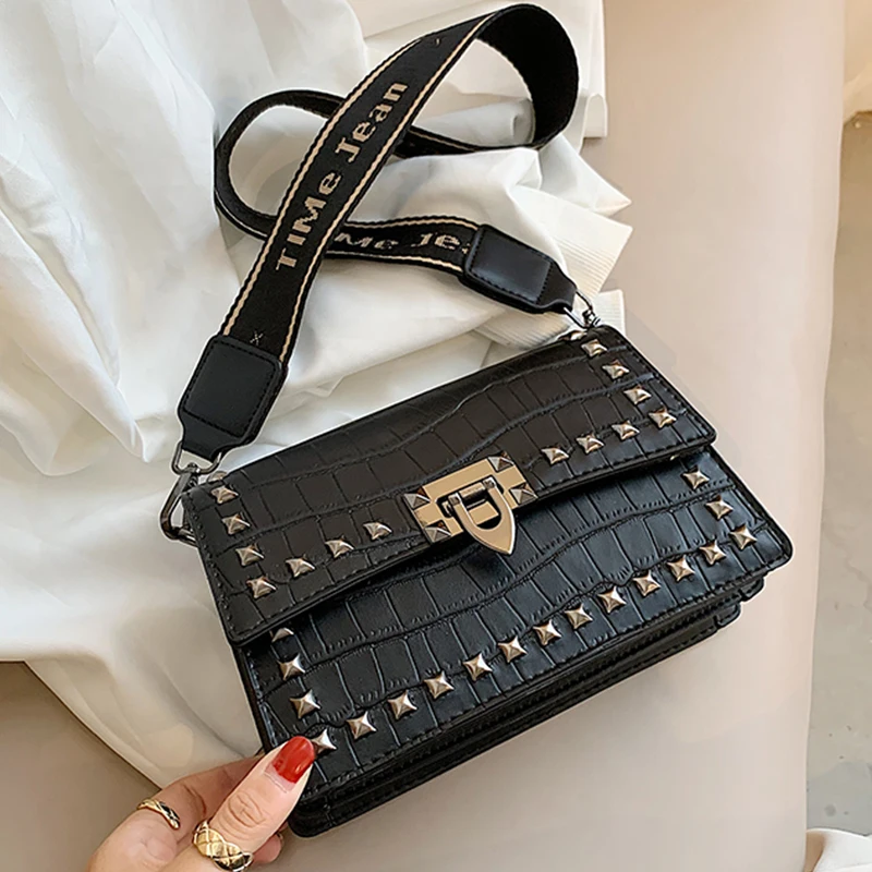 Женские сумки Кроссбоди из искусственной кожи с каменным узором зимняя модная