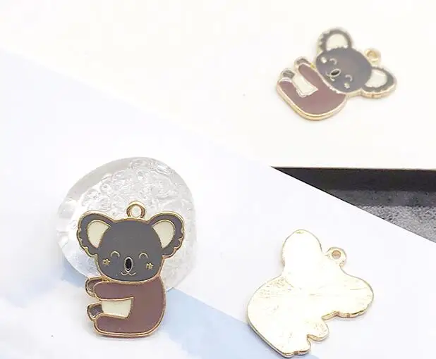 20 штук/50 шт./100 шт. мультфильм животное коала милые прелестные Серьги Подвески