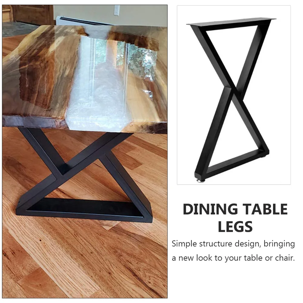 

2PCS Iron Art Table Leg Table Desk Support Leg Dining Room Table Furniture Leg