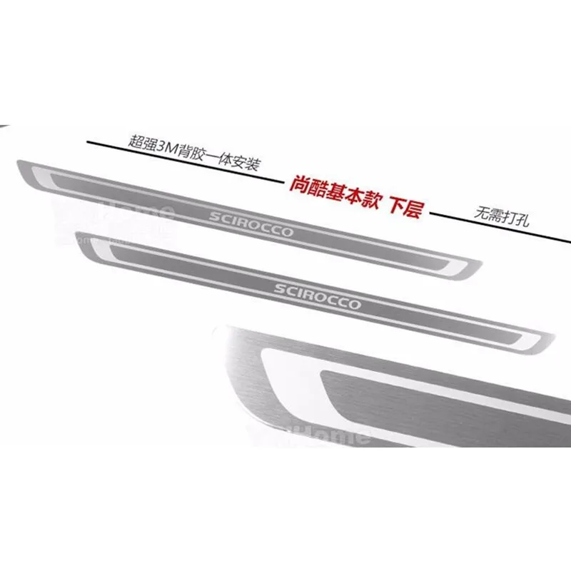 2 шт. Высококачественная Накладка на порог из нержавеющей стали 304 для VW volkswagen