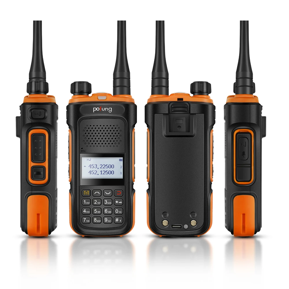 1/2pcs Baofeng Walkie Talkie Set BF-UV10 Portable VHF UHF 5W 128 Channels Built-in VOX 2 Way Ham CB Radio for Hotel Hunting New | Мобильные