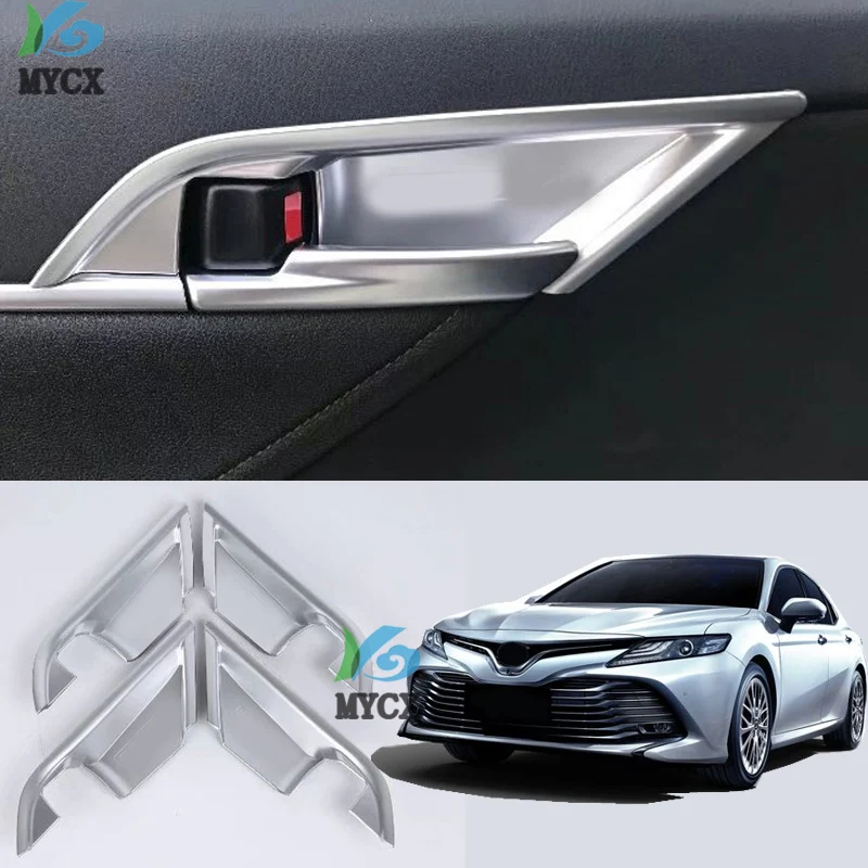 Стиль из углеродного волокна внутренняя дверная ручка декоративные чехлы