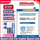 Аккумулятор LOSONCOER 3800 мАч для смартфонов Cubot Quest Lite хорошего качества + Бесплатные инструменты