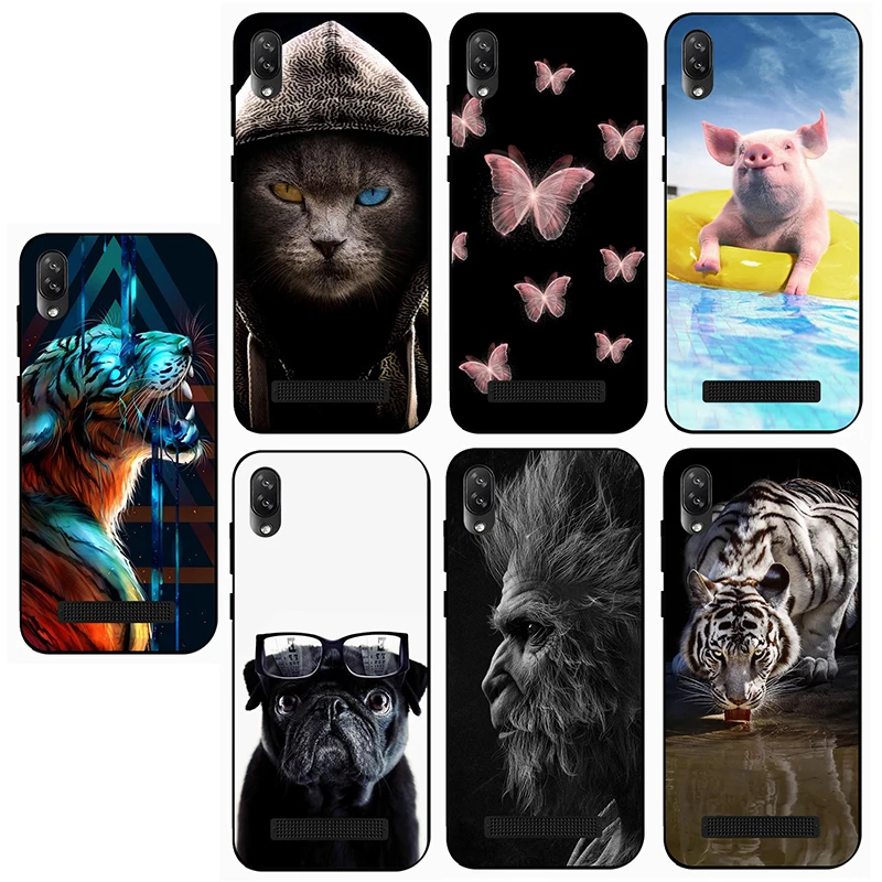 Цветной чехол с животными Для Doogee X90 Силиконовые Мягкие Чехлы x90 защитный задняя