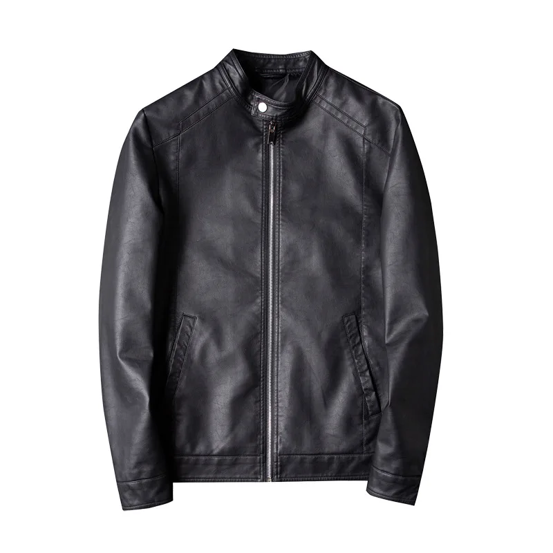 

Jacket New Men Fashion Suede Autumn Motorcycle PU Clothes Male Winter Jackets Outerwear Faux Leather Coat M-5xl