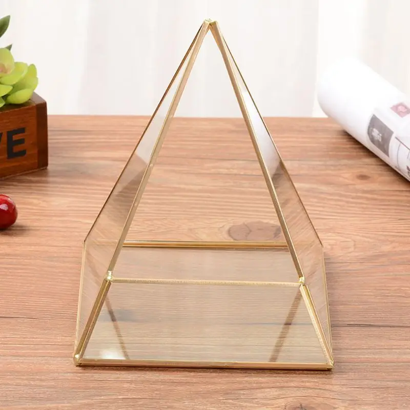 Современный стеклянный террариум ящик для хранения держатель ювелирных изделий