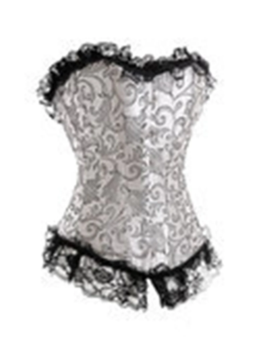 

Sale Slim Women Corsets Clothing Gothic Plus Size Corsets Lace Up Boned Overbust Bustier Waist Cincher Body Shaper Corselet