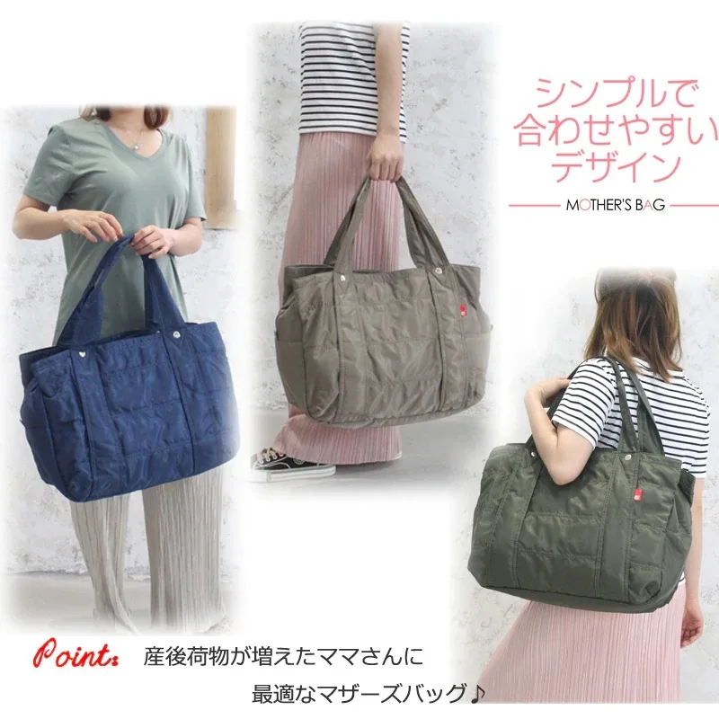 

LazyChild Japan's New Mummy Bag Nylon Handbag Oxford Cloth Splash Shoulder Bag Short-distance Travel Bag 2021 Dropshipping