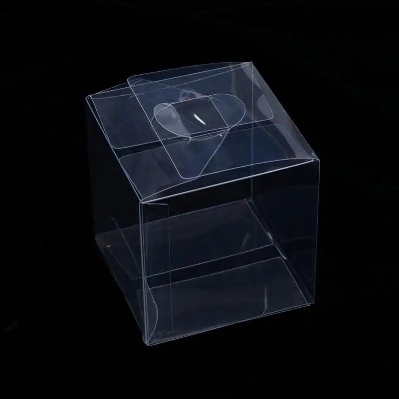 10pcs 8x8x8cm PVC Clear Plastic Packaging Box Transparent Candy Gift Apple Bakery Cake Wedding Birthday Party Favors | Дом и сад