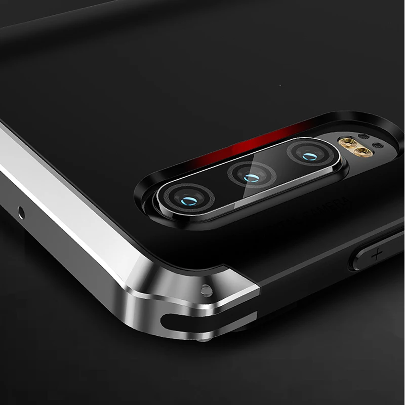 black silver Для huawei P30 Pro Чехол Жесткий ТПУ противоударный Броня металлический бампер чехол для huawei P30pro чехол Роскошные защитные аксессуары 360 - Цвет: black silver