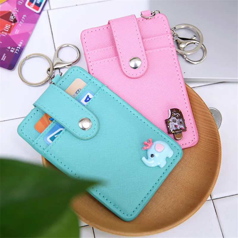 Держатель для кредитных карт из искусственной кожи с рисунками мультфильмов