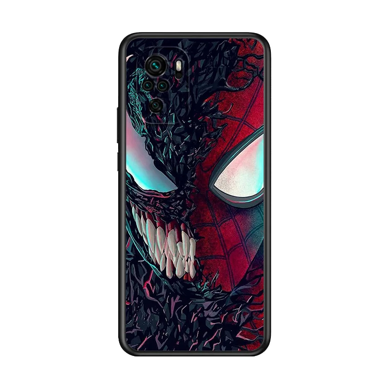 

Marvel Avengers Super Hero Venom For Xiaomi Redmi Note 10S 10 9T 9S 9 8T 8 7S 7 6 5A 5 Pro Max TPU Silicone Black Phone Case