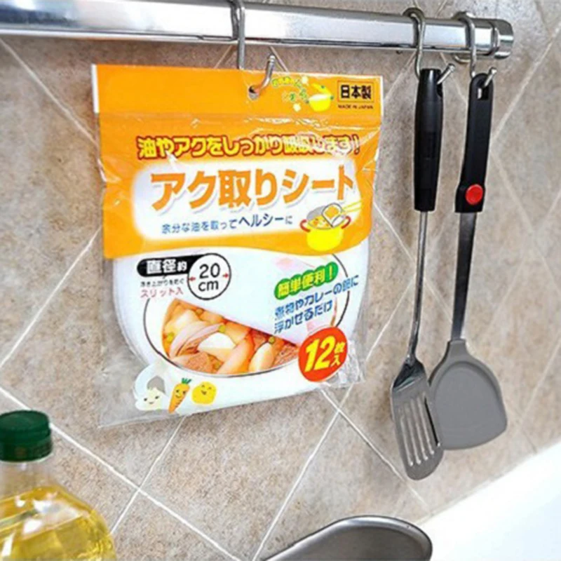 12 шт./компл. круглый суп масло абсорбционная бумага супа тушить к жирности Еда